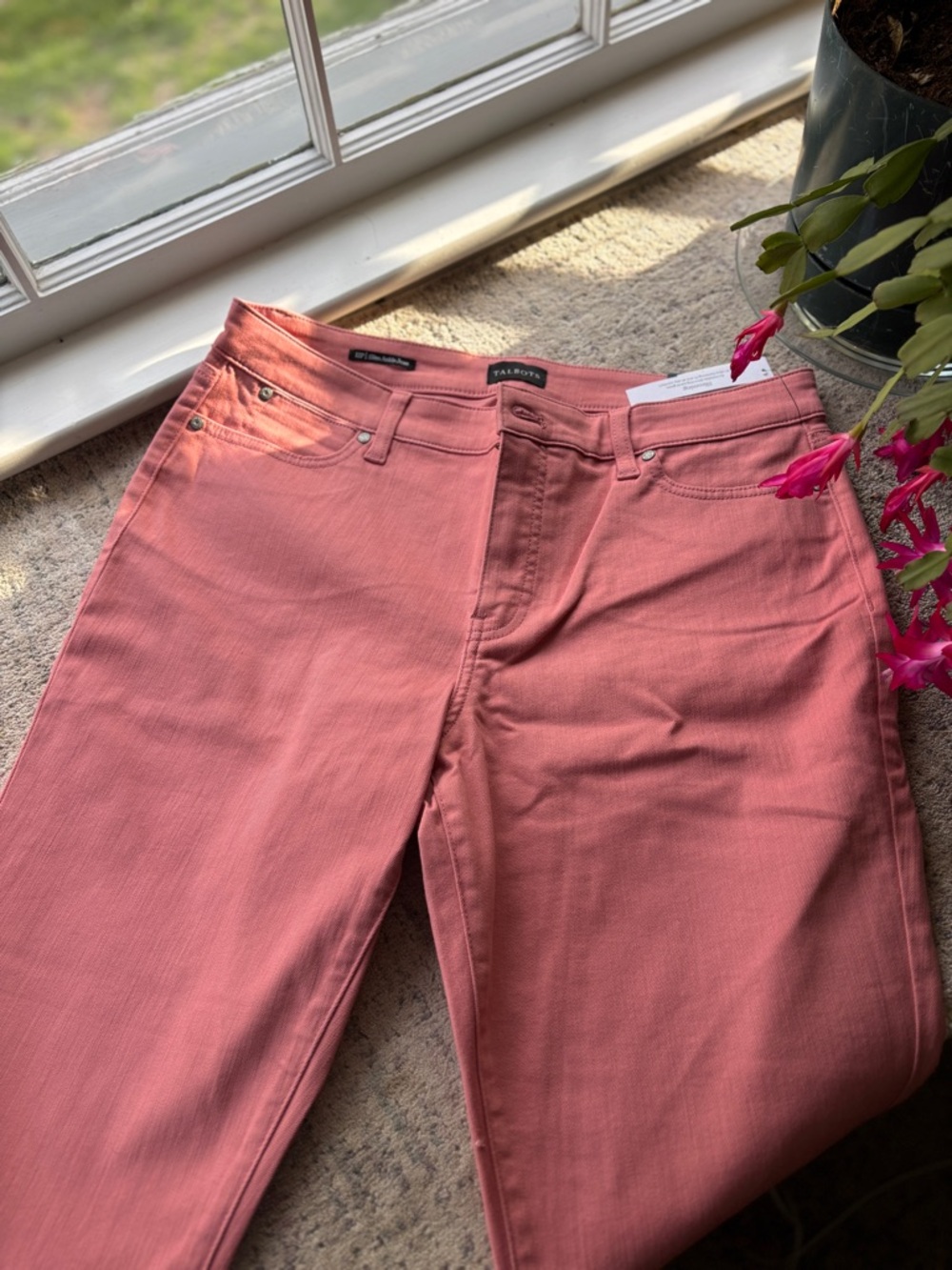 Talbots Rose-Pink Slim Ankle Jeans (reserved for Whatevereve)